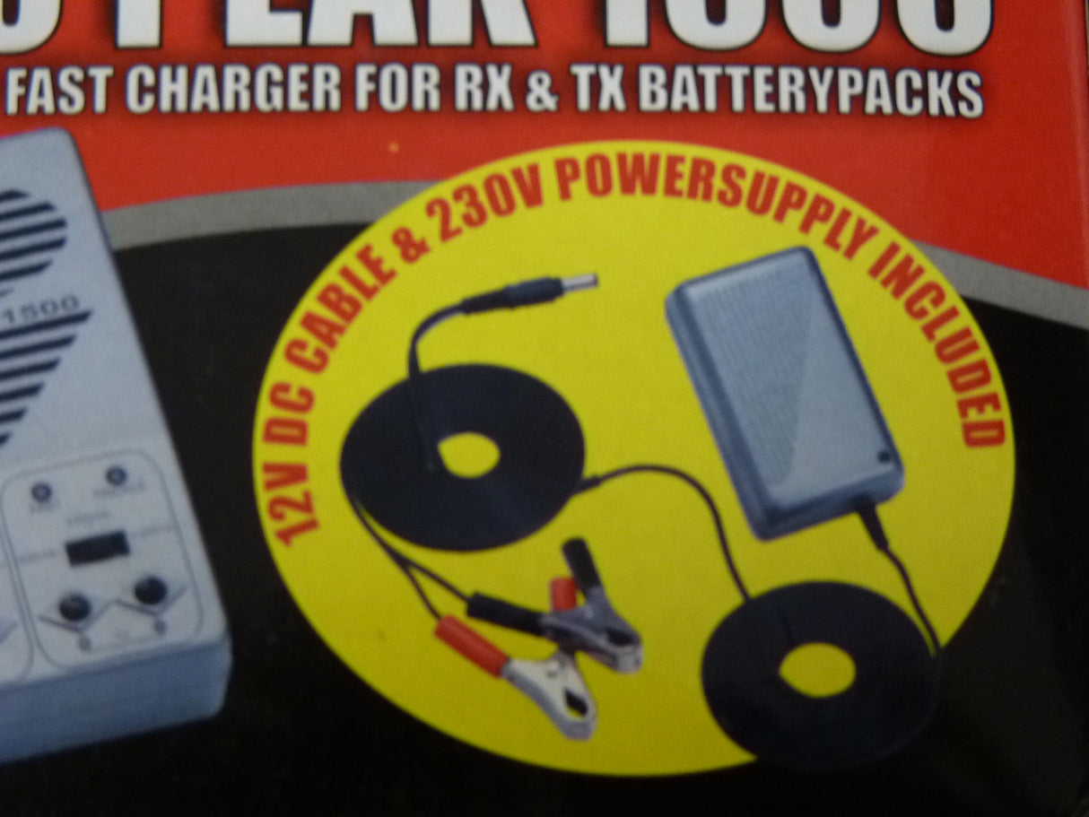 Protech fast Duo Peak 1500 mains and 12v Charger