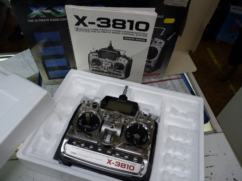 JR PROPO RADIO Control X-3810 RC 35 mhz! Transmitter Mode 1 Second Hand