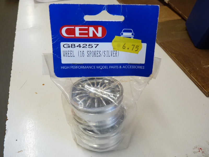 CEN Wheel-16 Spoke/Chrome/1:10 (Pk2) (BOX 78)