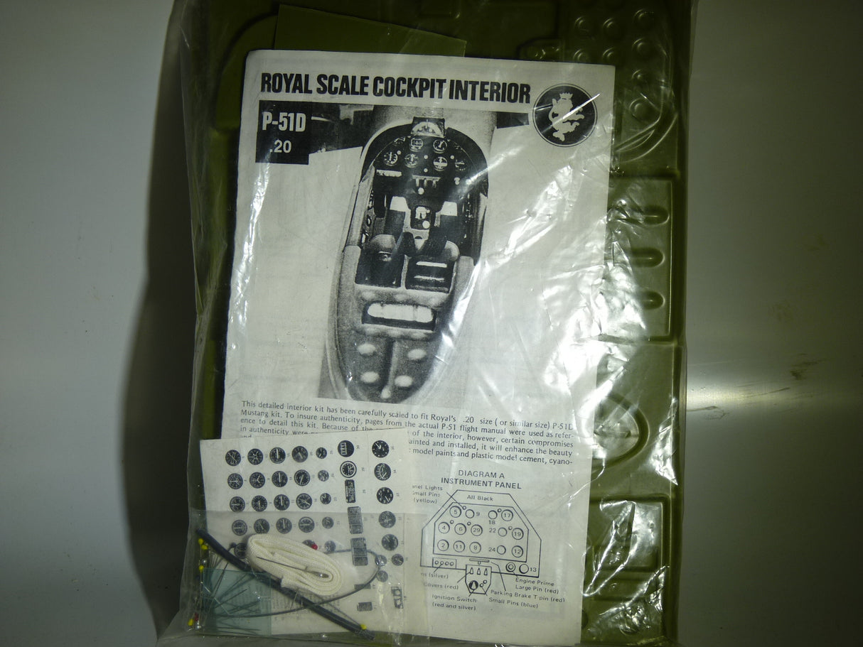 Royal Scale Cockpit Interior P-51D .20 (Box 71)
