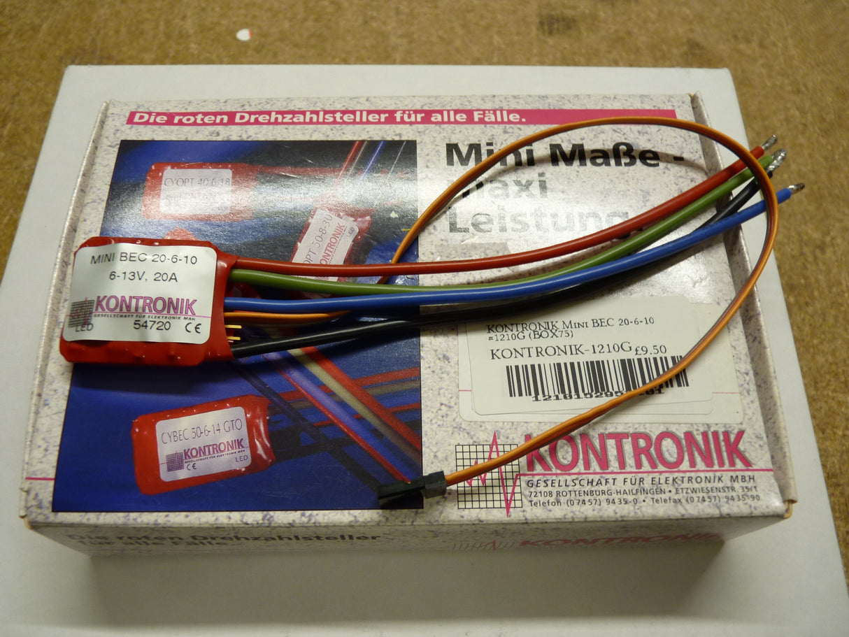 KONTRONIK Mini BEC 20 anmp brushed ESC -6-10 #1210G