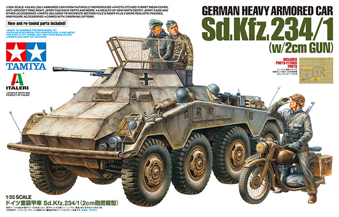 Tamiya 1/35 Italeri Seeds No.19 German Heavy Armored Car Sd.Kfz.234 / 1