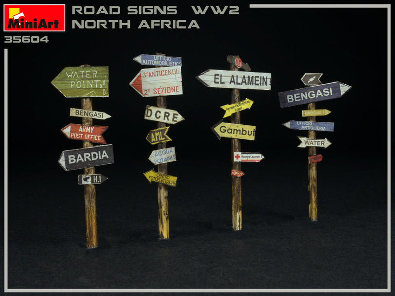 MiniArt 1/35 ROAD SIGNS WW2 NORTH AFRICA 35604