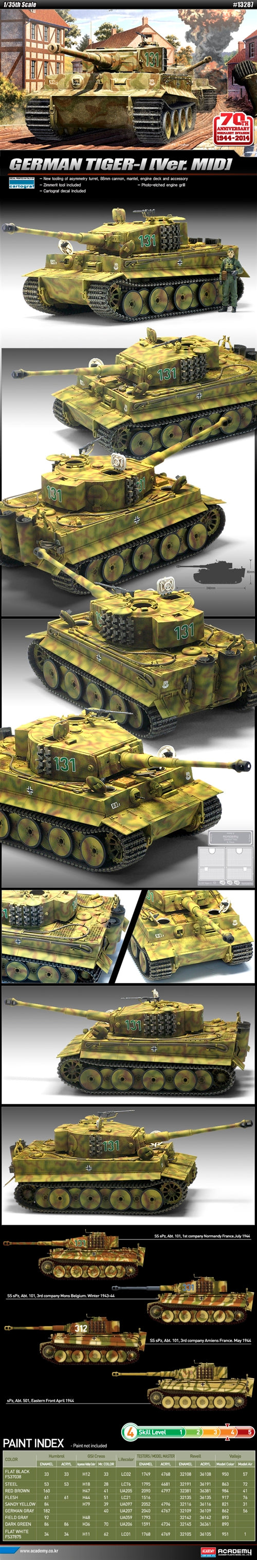 Normandy 70th Anniversary Tiger I Mid 1:35