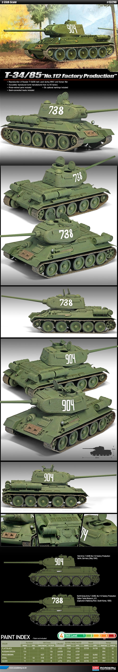 T-34/85 112 Factory Production 1:35