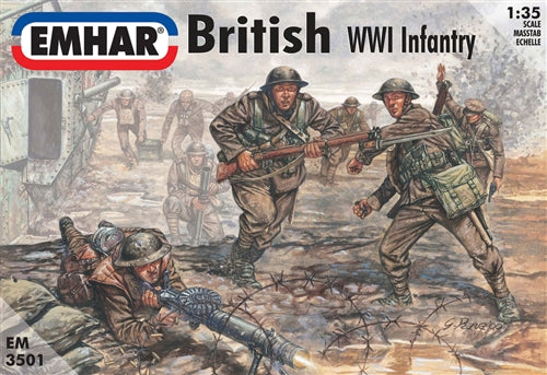 British Tank Crew & Infantry WWI Figures 1:35
