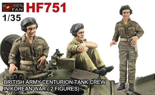British Army Centurion Tank Crew in Korean War (2 figures) 1:35