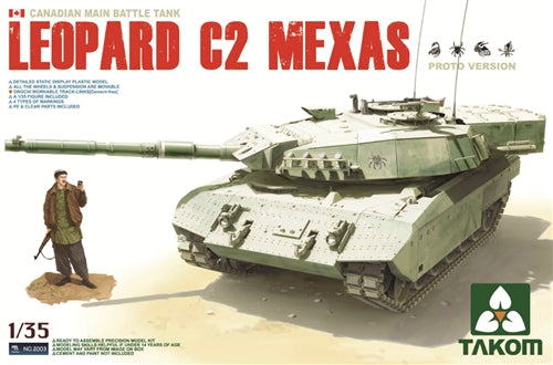 Takom 1/35 Leopard C2 MEXAS Canadian MBT 02003