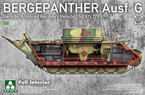 Takom 1/35 Bergepanther Ausf G German Armoured Recovery Vehicle SdKfz 1 02107