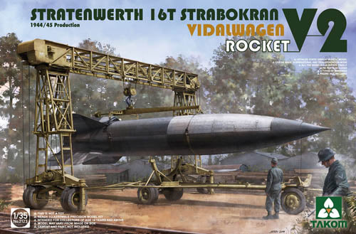 Takom 1/35 Stratenwerth 16t Strabokran 1944/45 Production w/ V-2 Rocket 02123