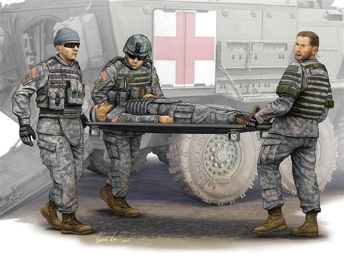 Modern US Army Stretcher Ambulance Team (4 figures) 1:35