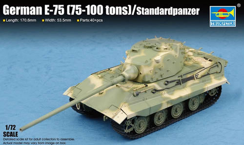 Trumpeter 1/72 German E-75 (75-100 tons) Standardpanzer 07125