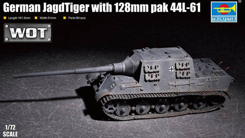 Trumpeter 1/72 German Jagdtiger w/ 128mm PaK44 L-61 07165