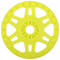 PROLINE SPLIT SIX 1/8 BUGGY WHEELS (SC W/ADAPTOR) YELLOW