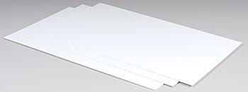 Styrene Sheet SSS-106 T:1.5mm W:175mm L:300mm Colour:White (Pack of 3)