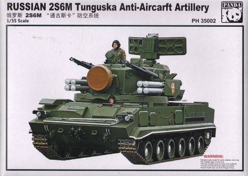 Plastic Kit Panda Model 1/35 Scale Russian 2S6M Tunguska Anti-Aircraft Artillery PH35002