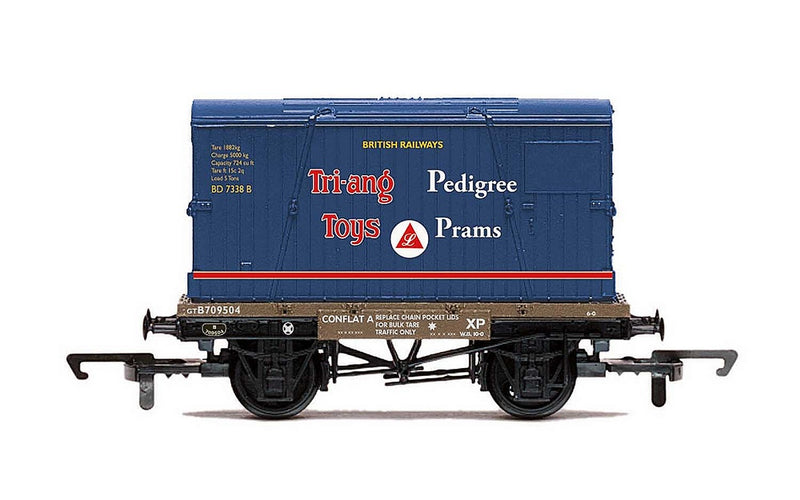 Hornby R60032 BR Conflat  Container  Tri-ang Pedigree