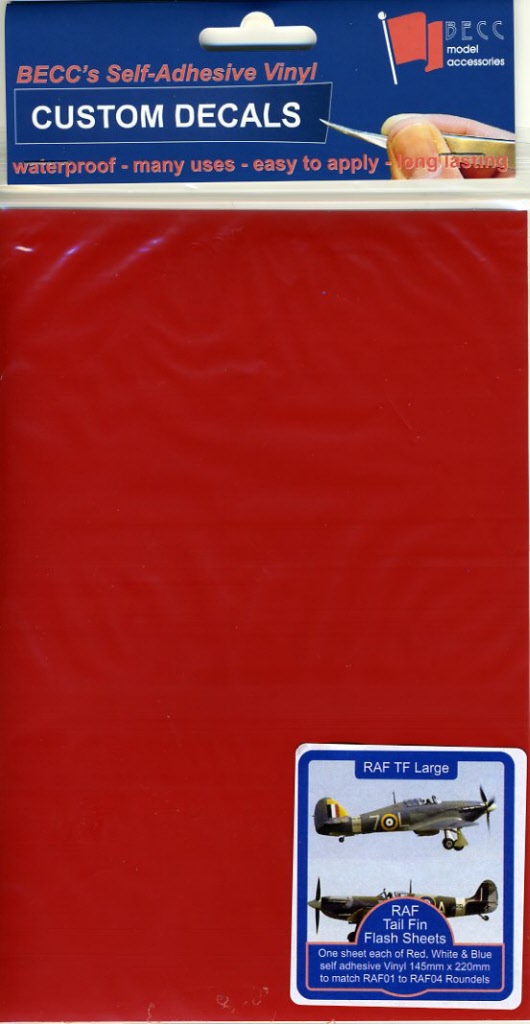 Becc RAF Tail Fin Flash - Red White and Blue