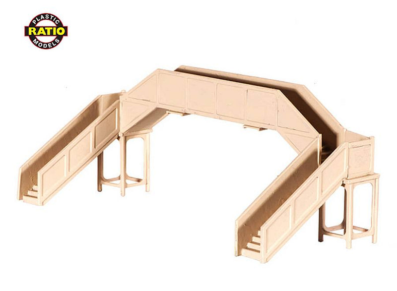 Ratio 222 Concrete Footbridge - N Gauge Plastic Kit