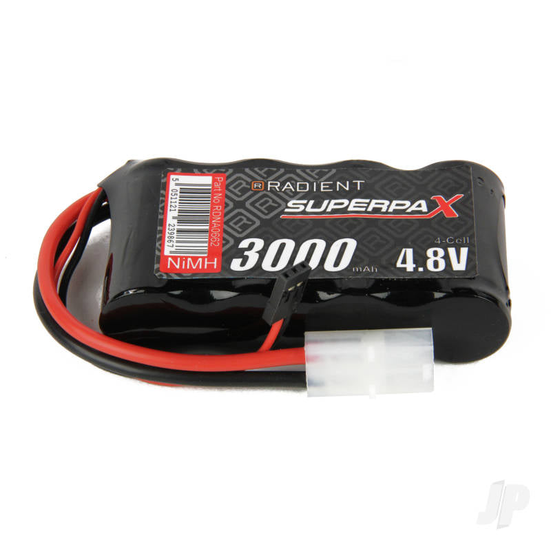 NiMH 4.8V 5000mAh SC Flat Rx Battery TAM / JR