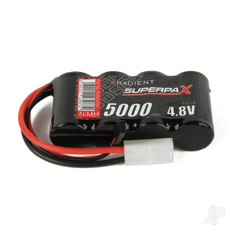 NiMH 4.8V 5000mAh SC Flat Rx Battery TAM / JR