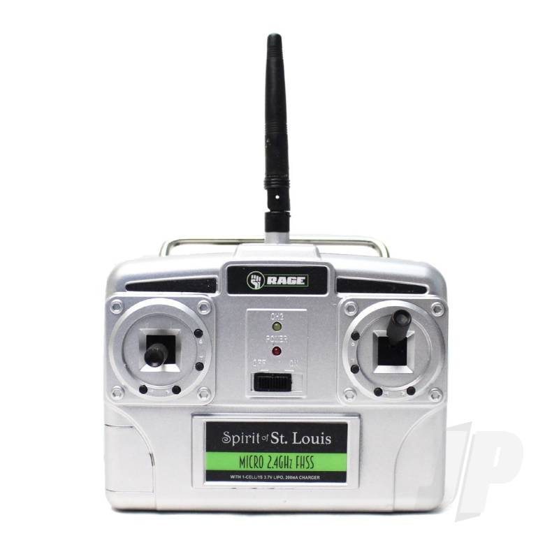 Micro 4-Channel Airplane TX with 200mAh Charger Mode 1 (Spirit of St. Louis)