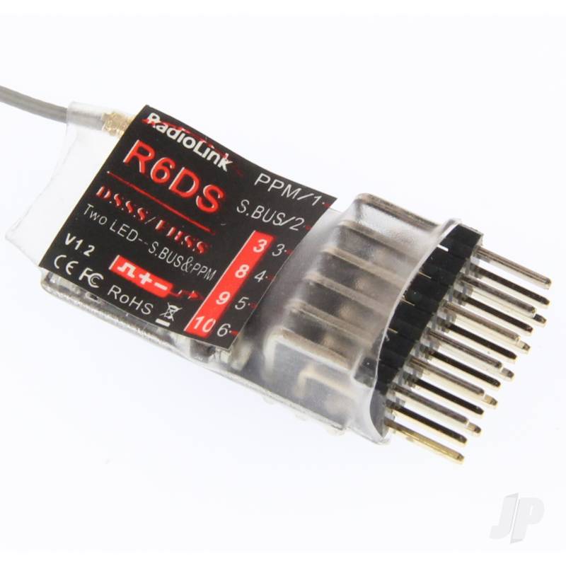RadioLink R6DS 2.4GHz 10 Channel lightweight Rx