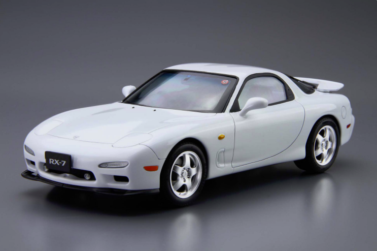 Aoshima 1/24 MAZDA RX7 86 EFINI & MAZDA DECALS & WINDOW MASKS 05138