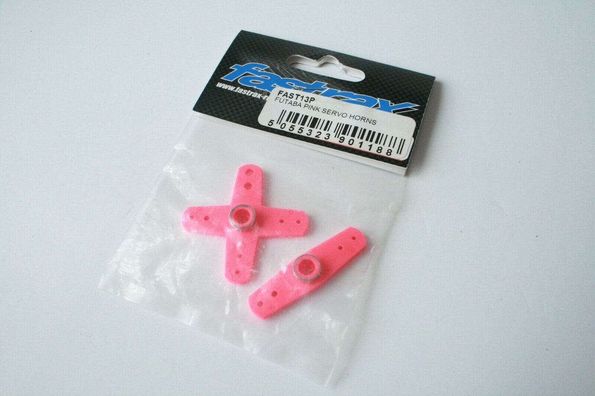 Fastrax Futaba Servo Horns Assorted Colours - FAST13 (BOX 6)