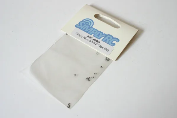Ansmann Simply RC SRC-40066 - 0.8mm E-Clips (20)