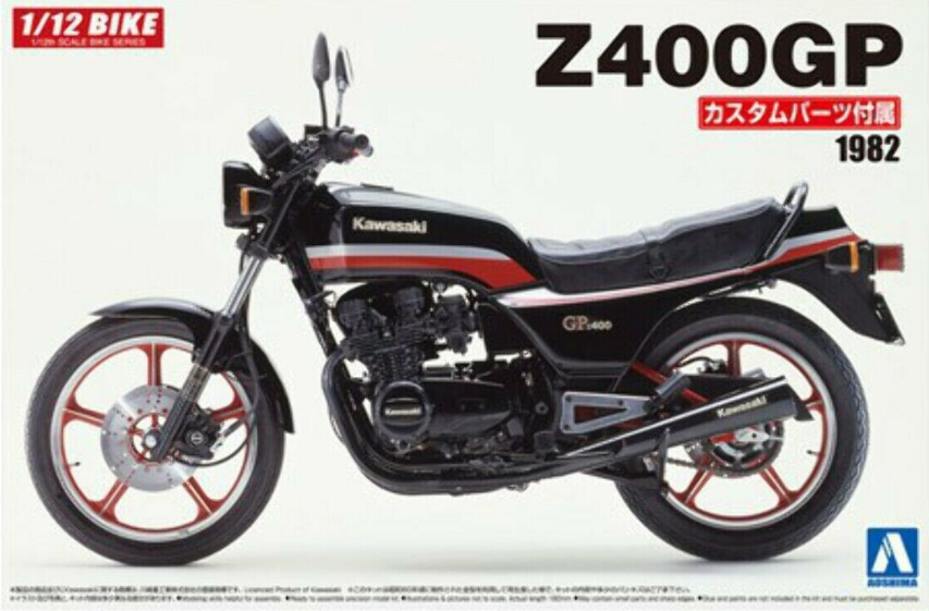 Aoshima 1/12 KAWASAKI Z400GP with CUSTOM PARTS 05456