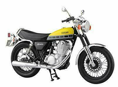 Aoshima 1/12 YAMAHA SR400 LIGHT REDISH YELLOW DIECAST 105887