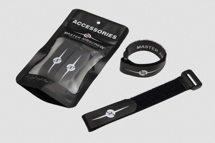 Battery Strap Non-Slip Black 220mm x2