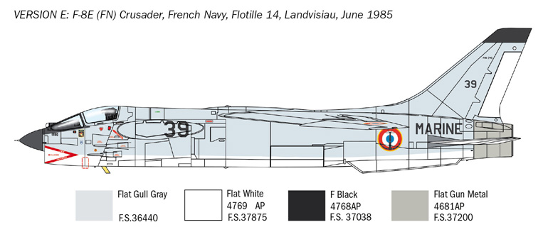 Italeri 1/72 Vought F-8E Crusdaer IT1456