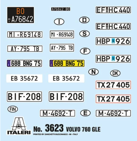 Italeri 1/24 Volvo 760 GLE IT3623