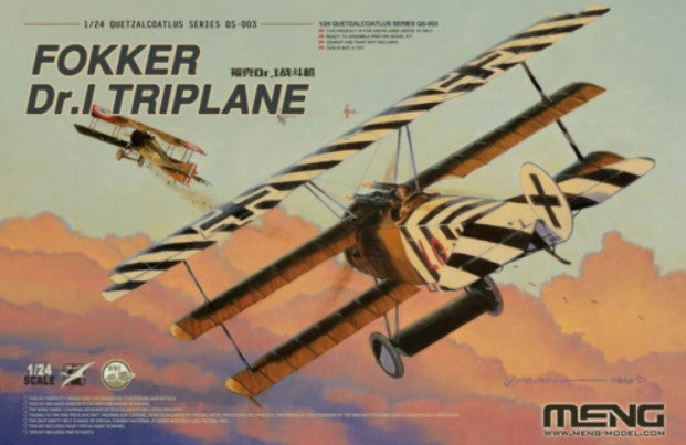 Meng Model 1/24 QS003 Fokker Dr.I Triplane