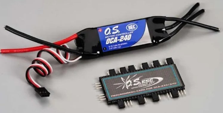 OS Engines OCA-240 40a Esc W/Programming Card Ocp-2 (2-6 Cell Lipo)