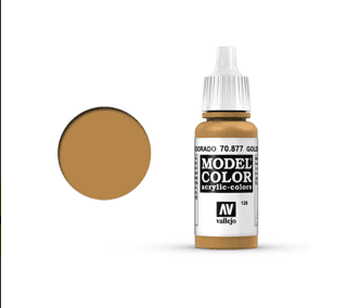 Vallejo Model Colour - 70877 Gold Brown - Acrylic Paint