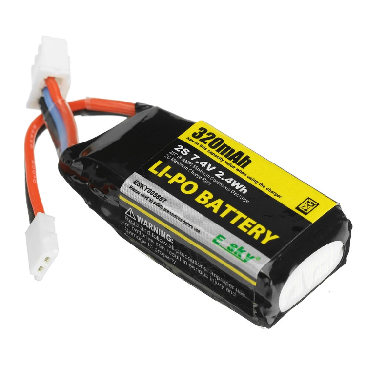 E-Sky 300 V2 2S 7.4V 320mAh LiPo battery