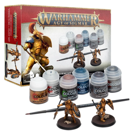 WARHAMMER AGE OF SIGMAR Stormcast Eternals Vindictors + Paints Set