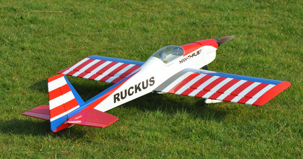 Max Thrust Pro-Built Balsa Ruckus Kit CHIPPY - Can be finished for IC or Electric