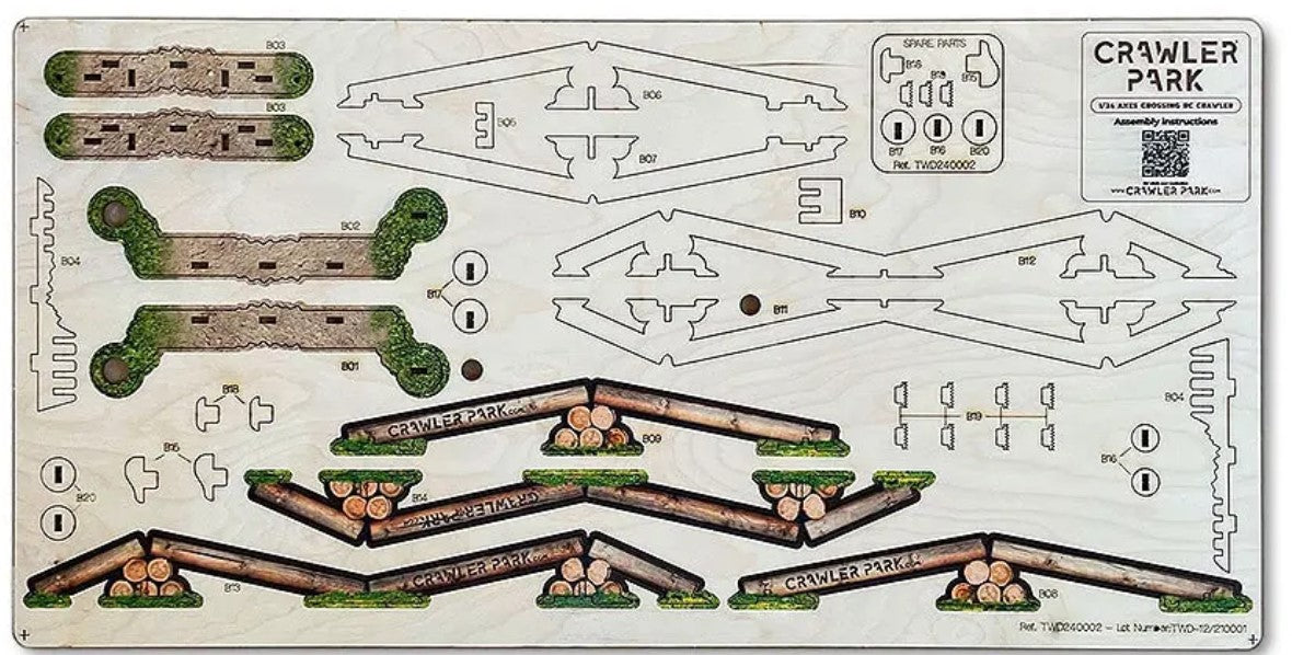 TOYSWD STARTER KIT CARPET CIRCUIT RC CRAWLER PARK 1/24