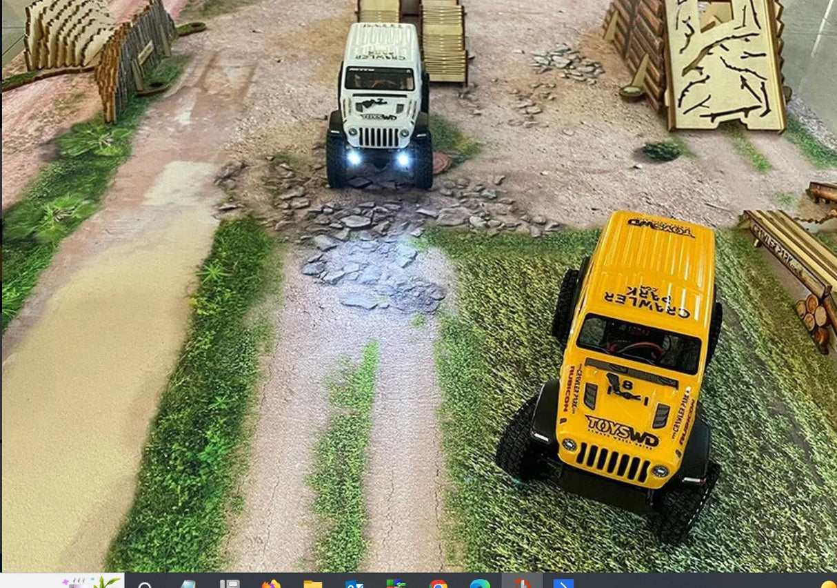 TOYSWD STARTER KIT CARPET CIRCUIT RC CRAWLER PARK 1/24