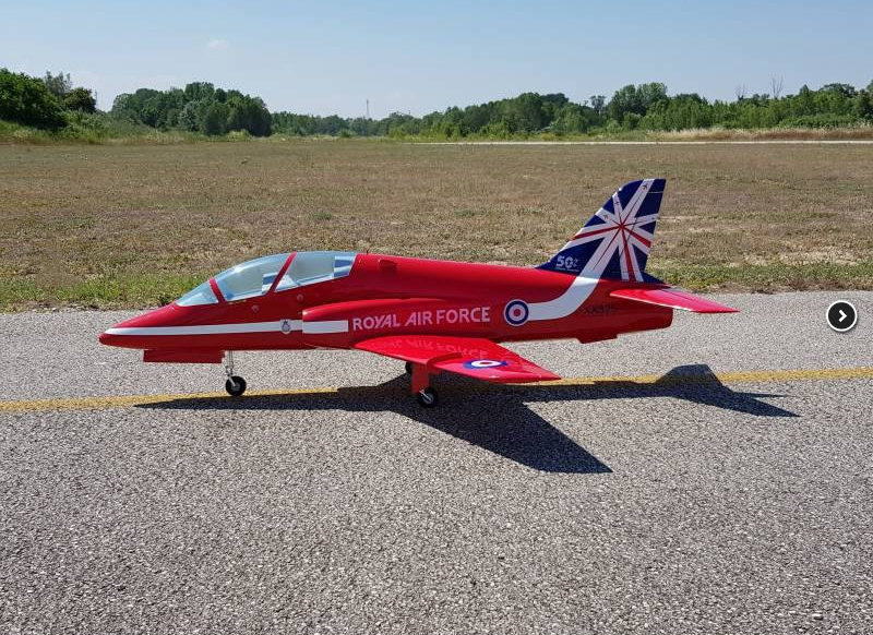 SebArt Mini BAe Hawk T1 V2 90mm 1.42m ARF (Red Arrows)