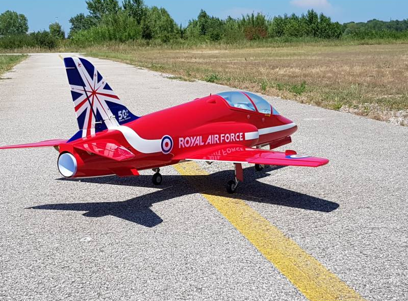 SebArt Mini BAe Hawk T1 V2 90mm 1.42m ARF (Red Arrows)