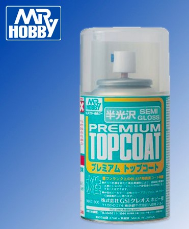 Mr Hobby Mr.Hobby Semi Gloss Premium Topcoat spray