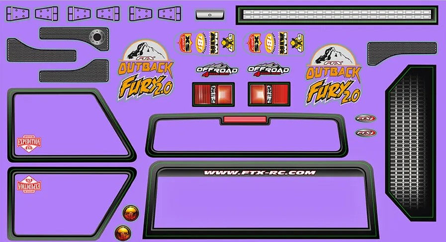 FTX OUTBACK FURY 2.0 4X4 RTR TRAIL CRAWLER - RED