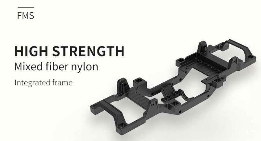 FMS 1:24 FCX24 Max Smasher Monster Truck Ready to Run 4WD - White shell