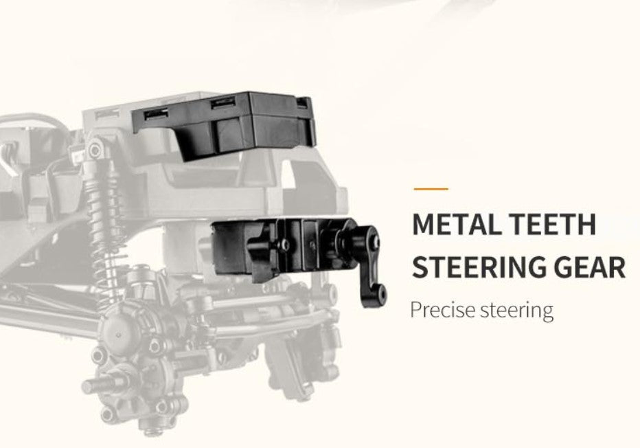 FMS 1:24 FCX24 Max Smasher Monster Truck Ready to Run 4WD - White shell