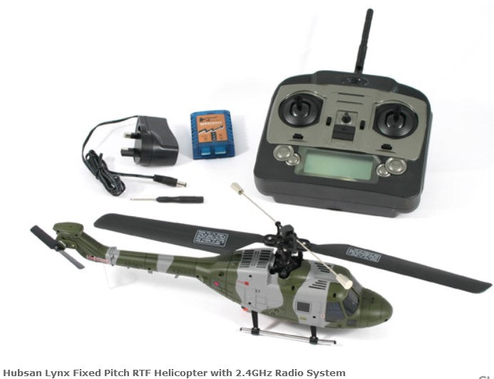 Hubsan H101F FPV Westland Lynx Fixed Pitch 4CH helicopter RTF - SECOND HAND